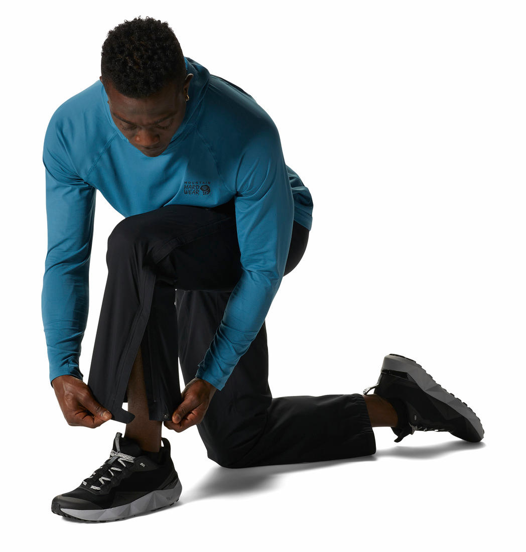 Mountain Hardwear Men Black Stretch Ozonic Rain Pant