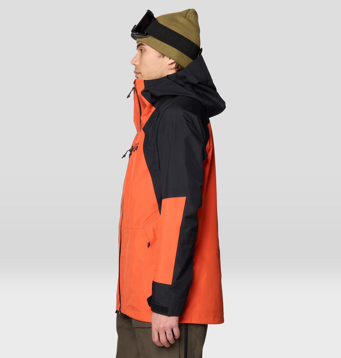 Mountain Hardwear Men Orange GORE-TEX ePE Boundary Ridge Rain Jacket