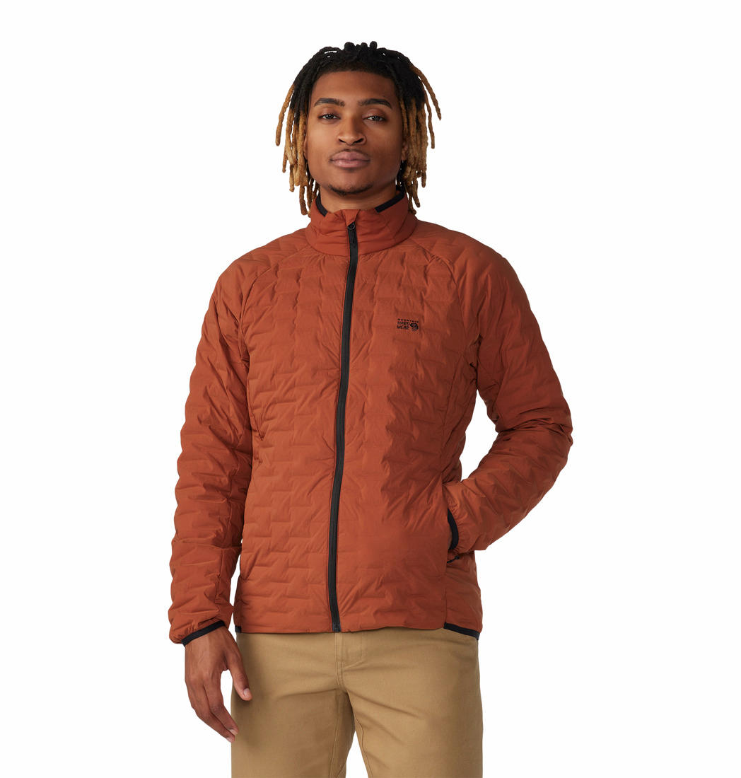 Mountain Hardwear Men Brown Stretchdown Light Jacket
