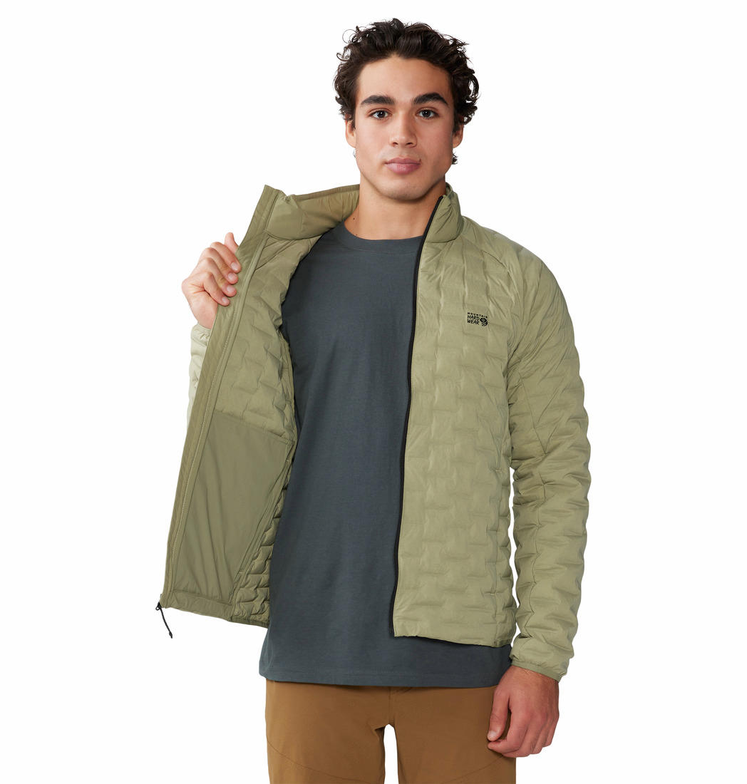 Mountain Hardwear Mens Green Stretchdown Light Jacket
