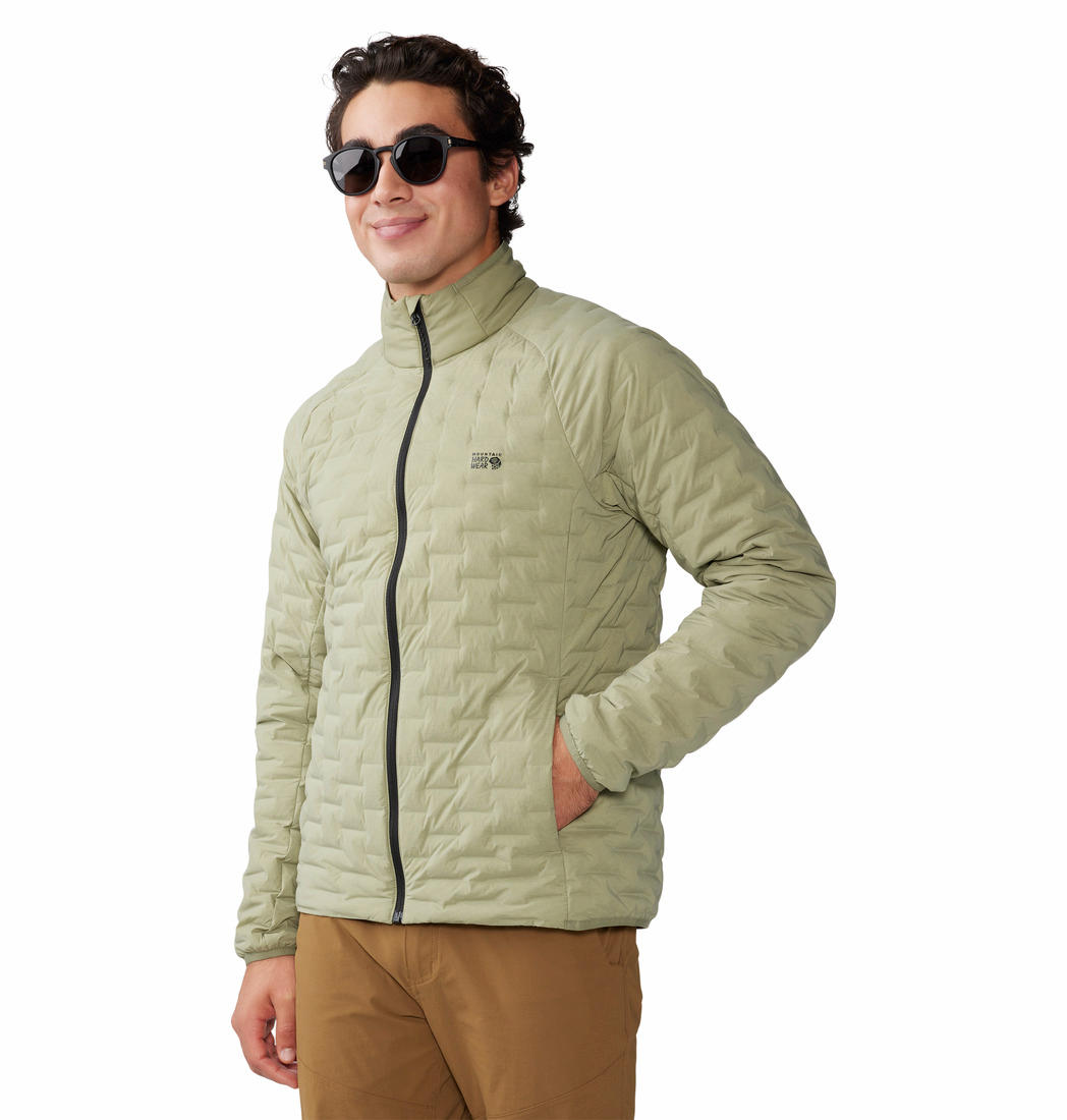Mountain Hardwear Mens Green Stretchdown Light Jacket