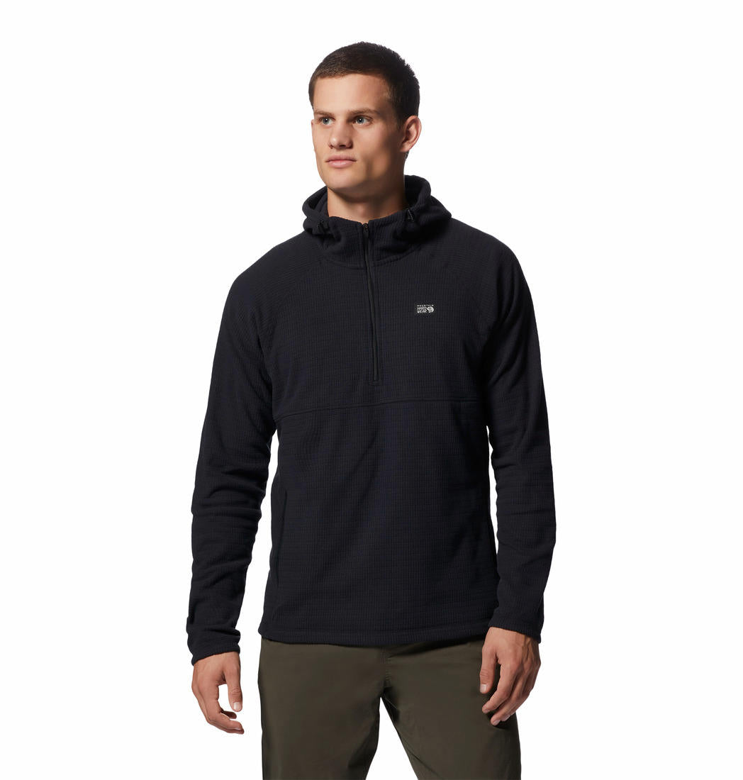 Mountain Hardwear Mens Black Summit Grid Hoody