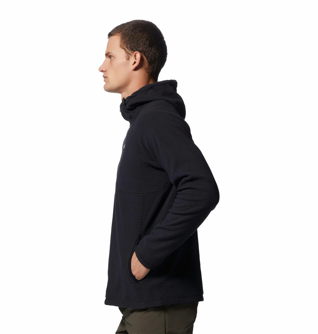 Mountain Hardwear Mens Black Summit Grid Hoody