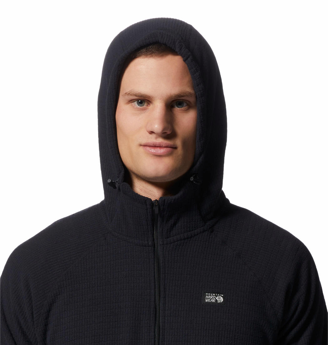 Mountain Hardwear Mens Black Summit Grid Hoody