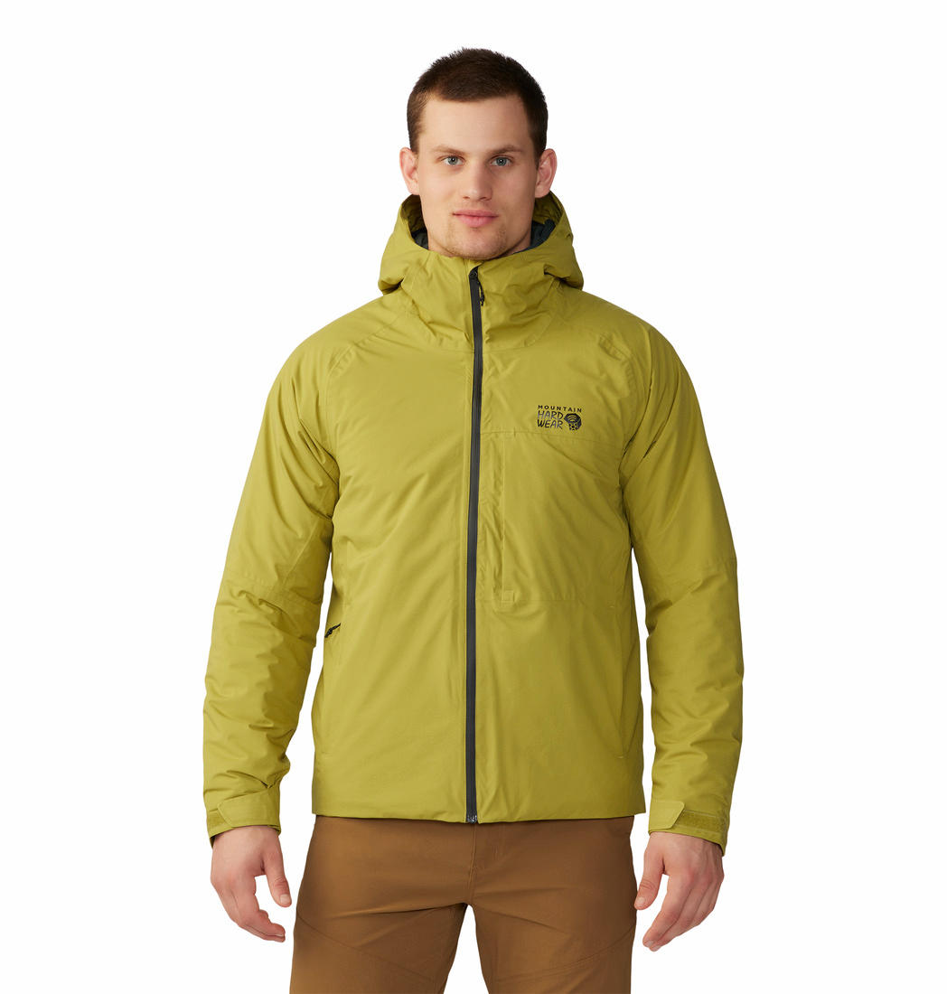 Mountain Hardwear Men Green Stretch Ozonic Insulated Jacket