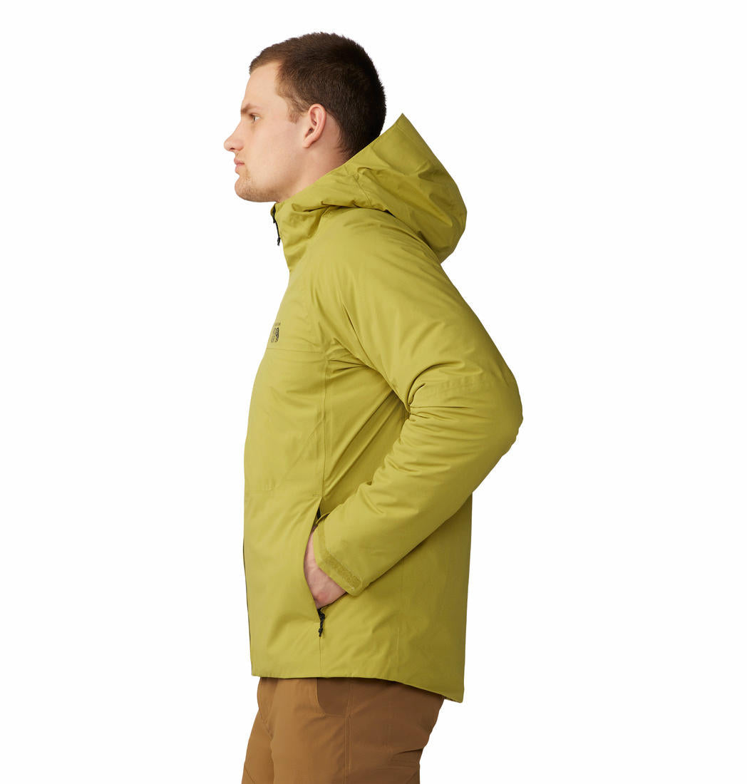 Mountain Hardwear Men Green Stretch Ozonic Insulated Jacket