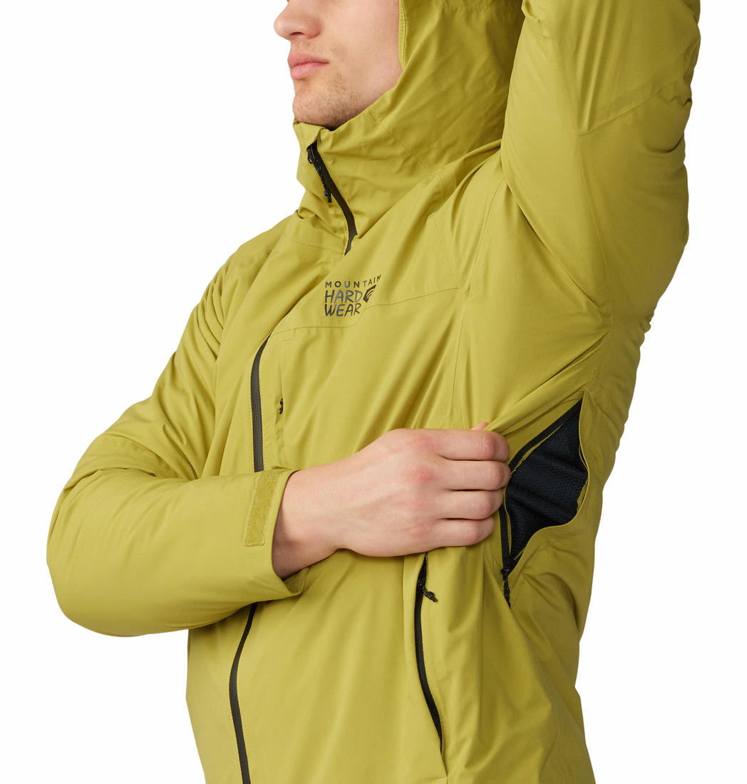 Mountain Hardwear Men Green Stretch Ozonic Insulated Jacket