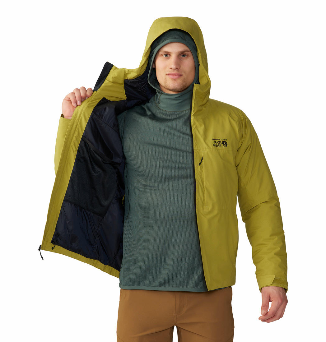 Mountain Hardwear Men Green Stretch Ozonic Insulated Jacket