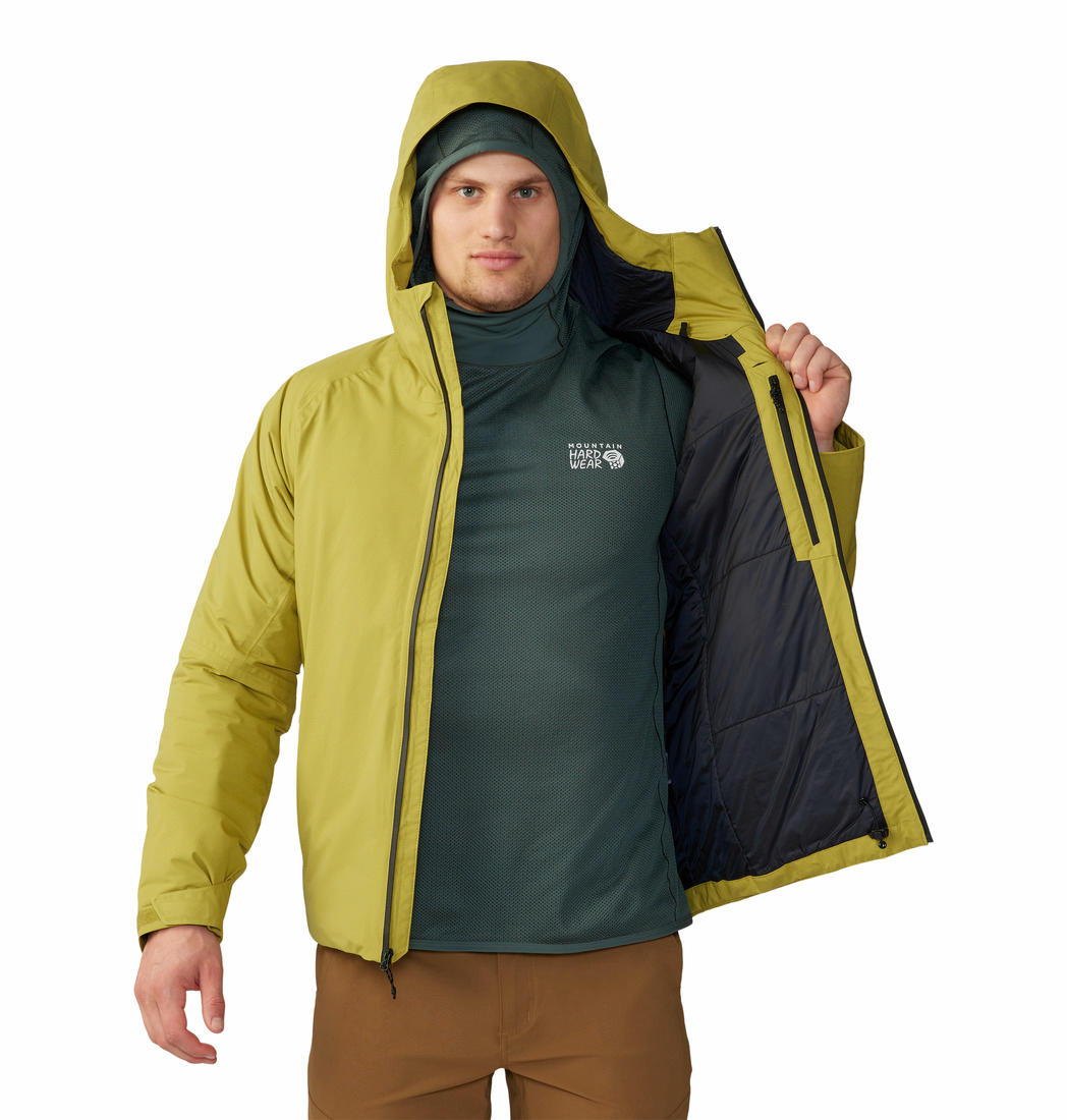 Mountain Hardwear Men Green Stretch Ozonic Insulated Jacket
