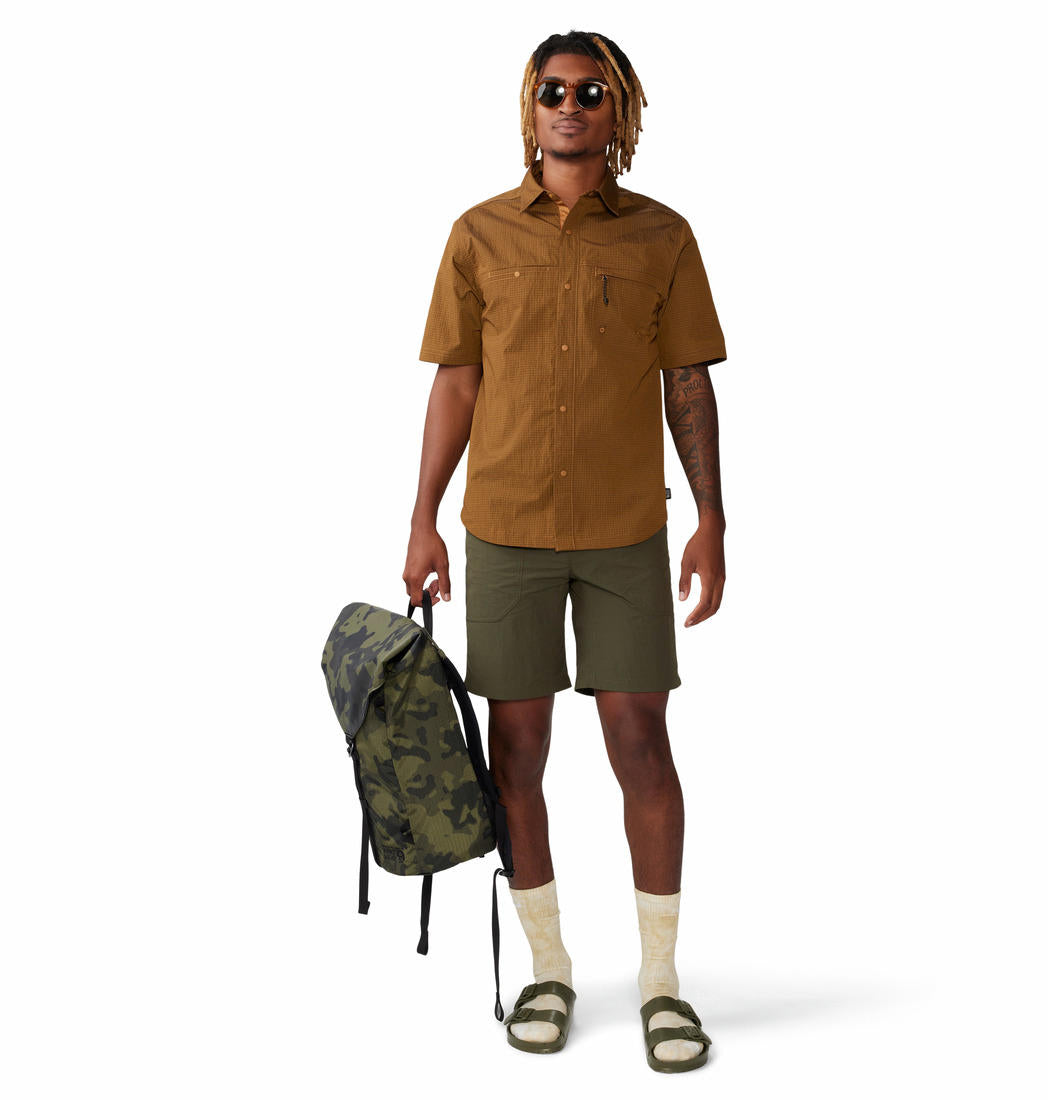 Mountain Hardwear Mens Green Stryder Short