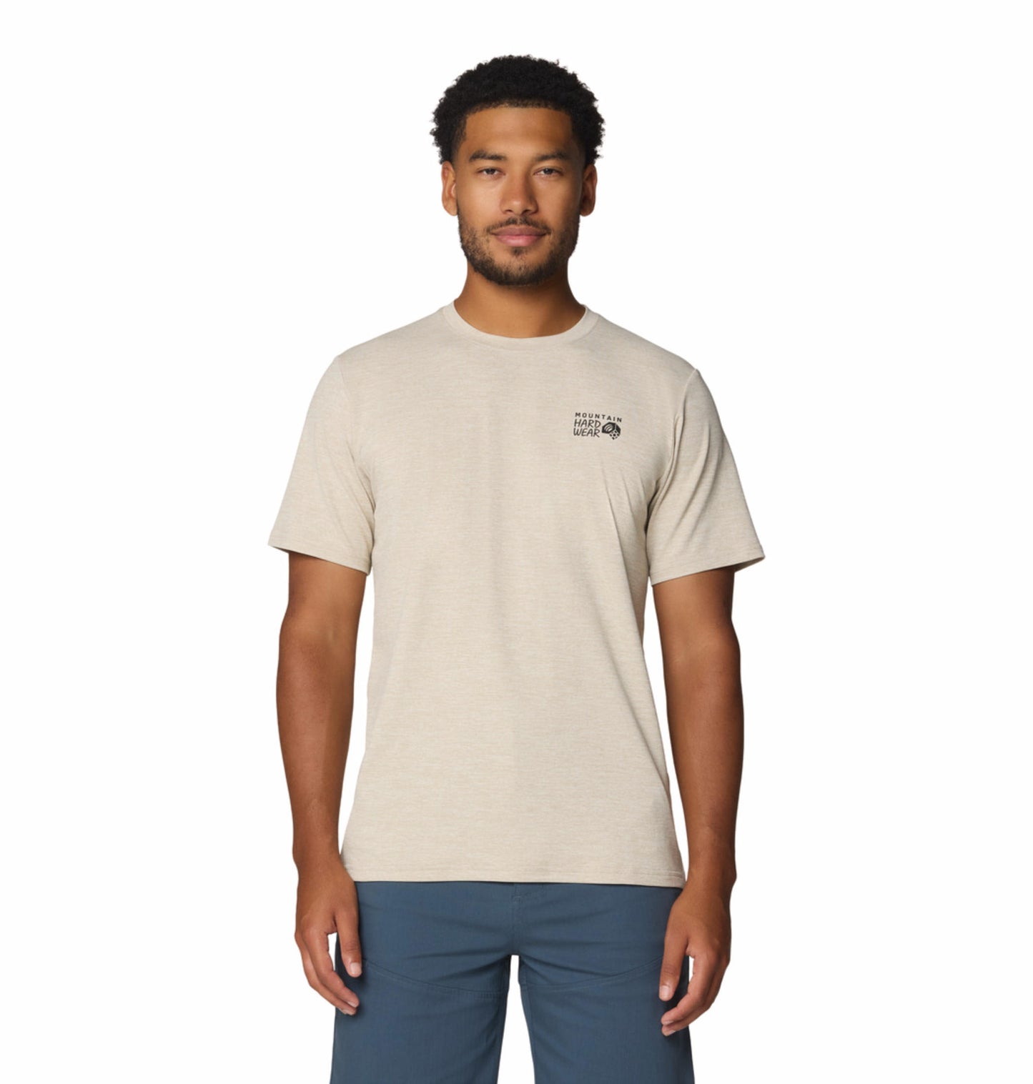 MHW Men Beige Sunblocker Short Sleeve