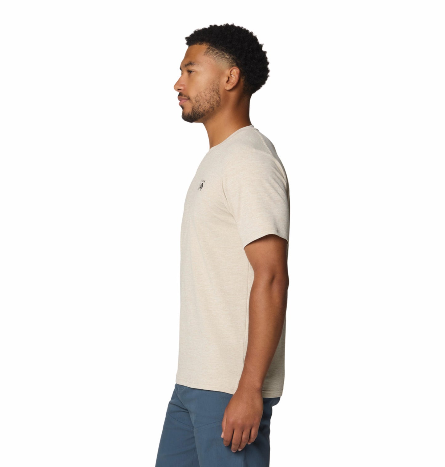 MHW Men Beige Sunblocker Short Sleeve