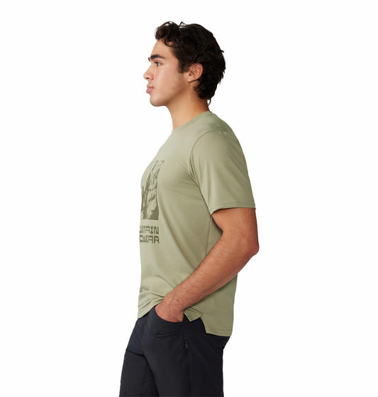 Mountain Hardwear Mens Green Sunblocker Short Sleeve