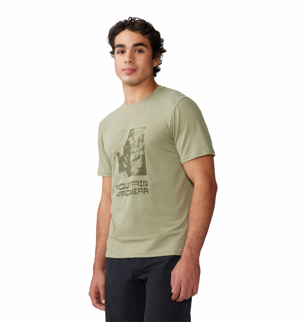 Mountain Hardwear Mens Green Sunblocker Short Sleeve