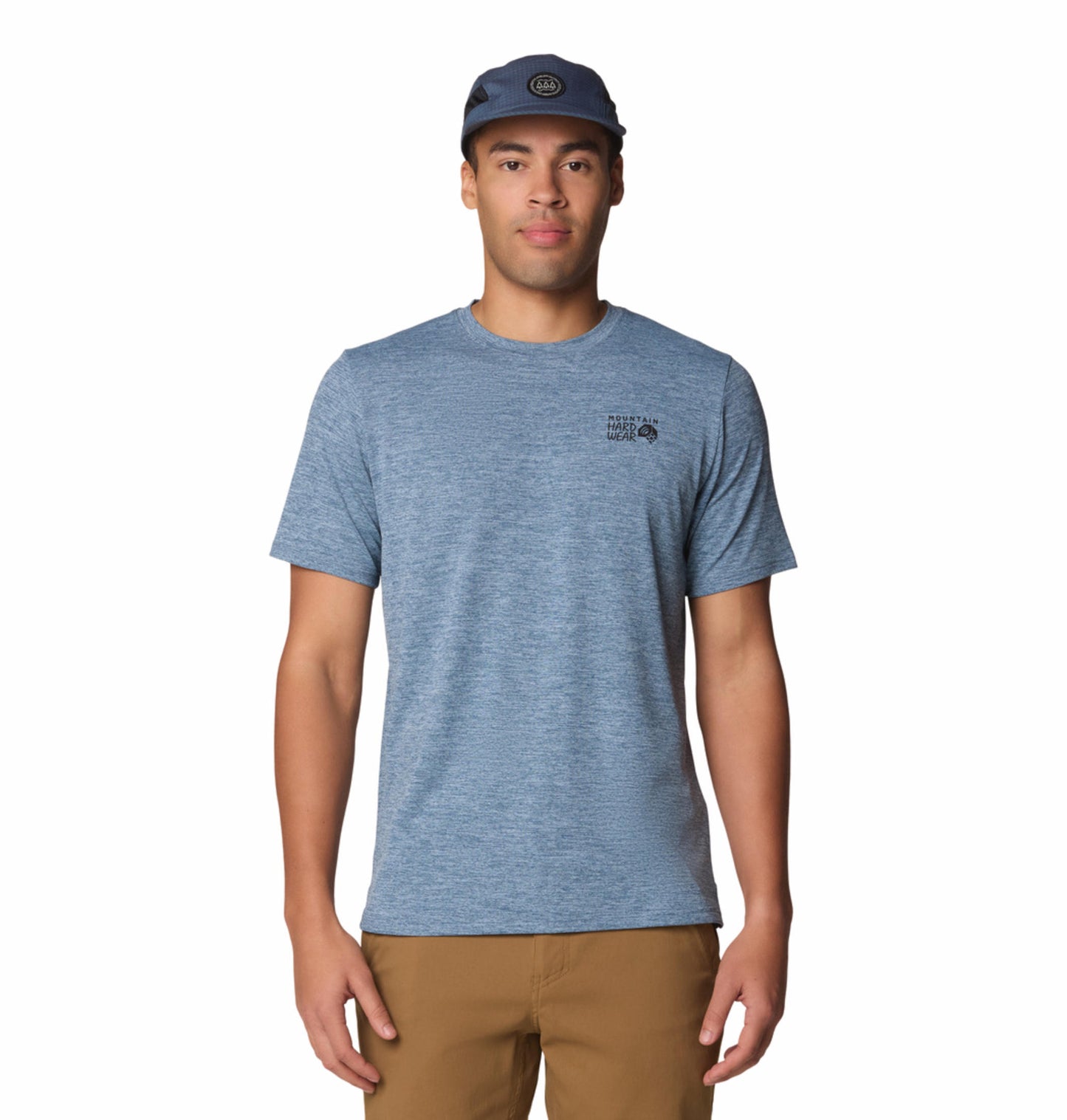Mountain Hardwear Men Blue UPF 50 Sunblocker Tshirt (Sun Protection)