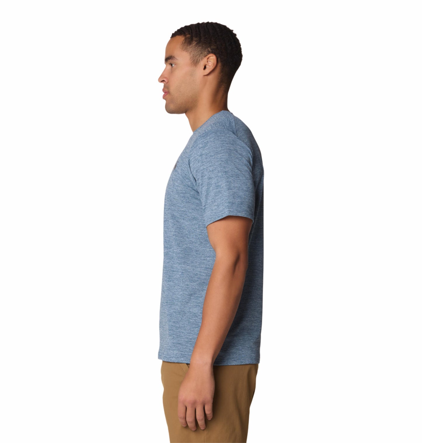 Mountain Hardwear Men Blue UPF 50 Sunblocker Tshirt (Sun Protection)