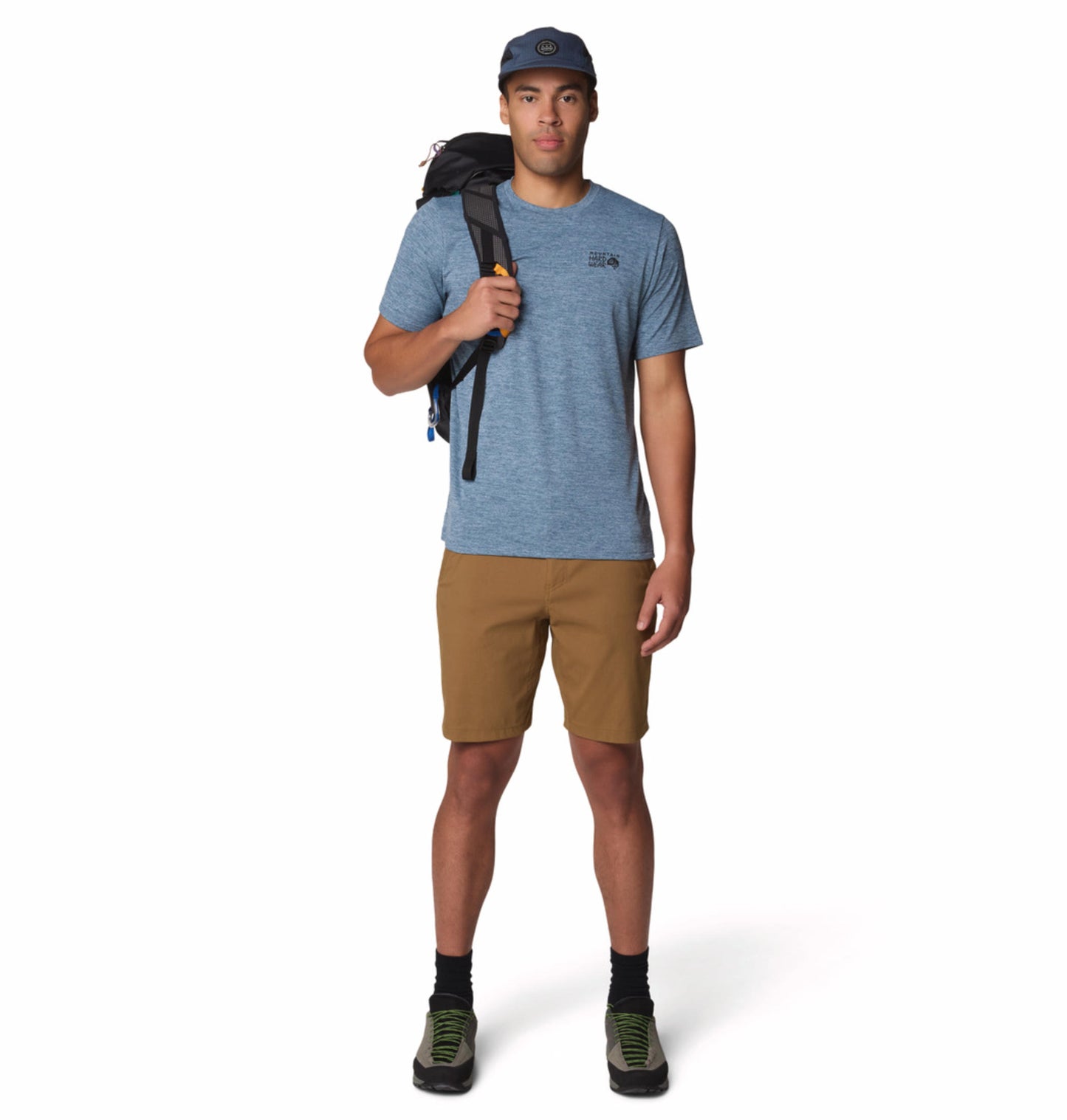 Mountain Hardwear Men Blue UPF 50 Sunblocker Tshirt (Sun Protection)