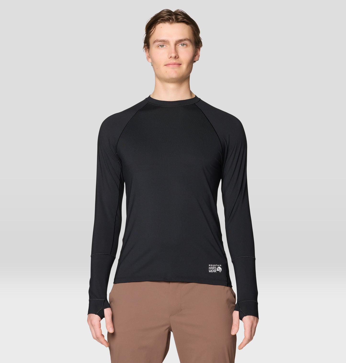 Mountain Hardwear Men Black Butter Up Thermal Top