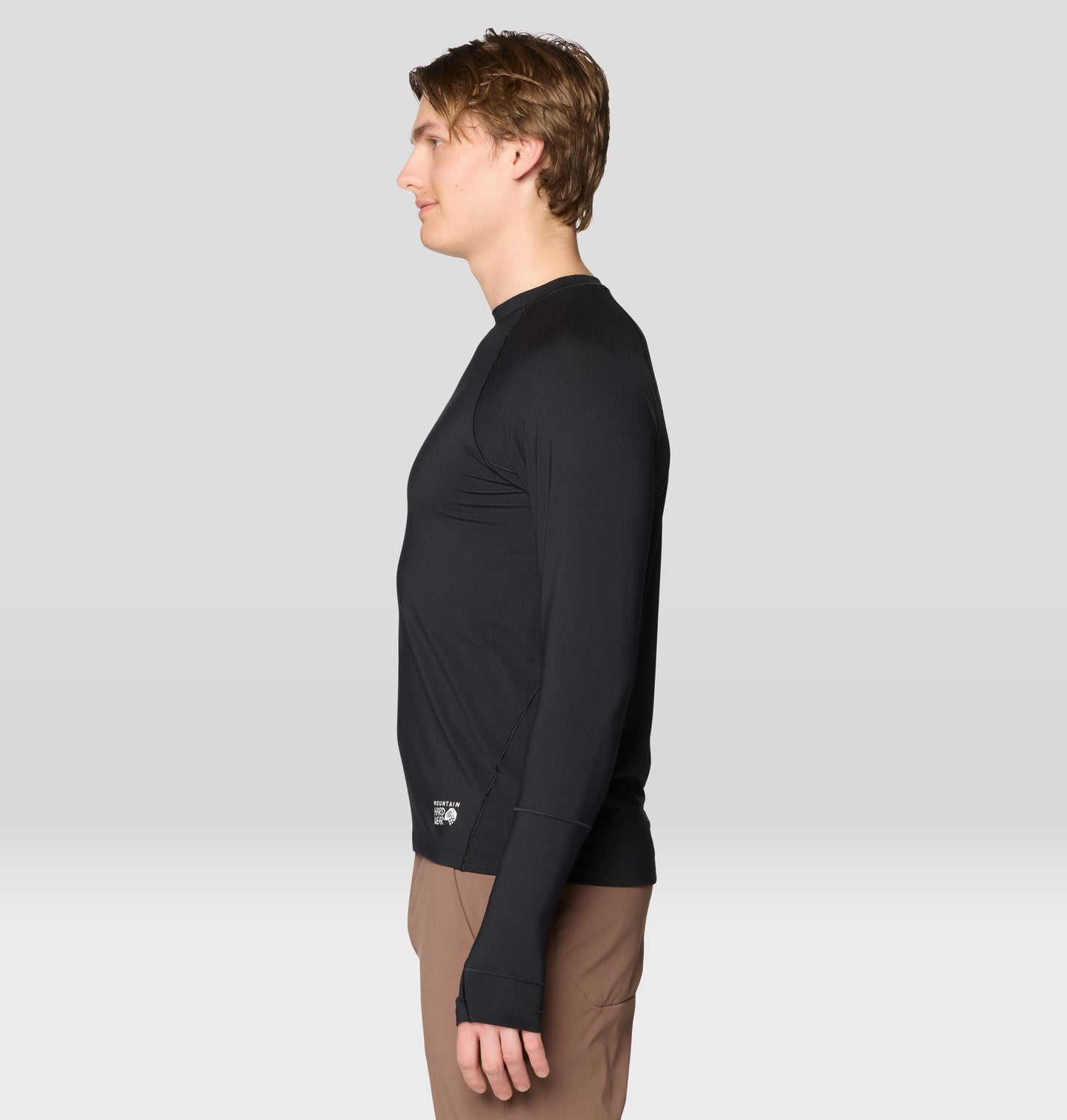 Mountain Hardwear Men Black Better Up Baselayer Top