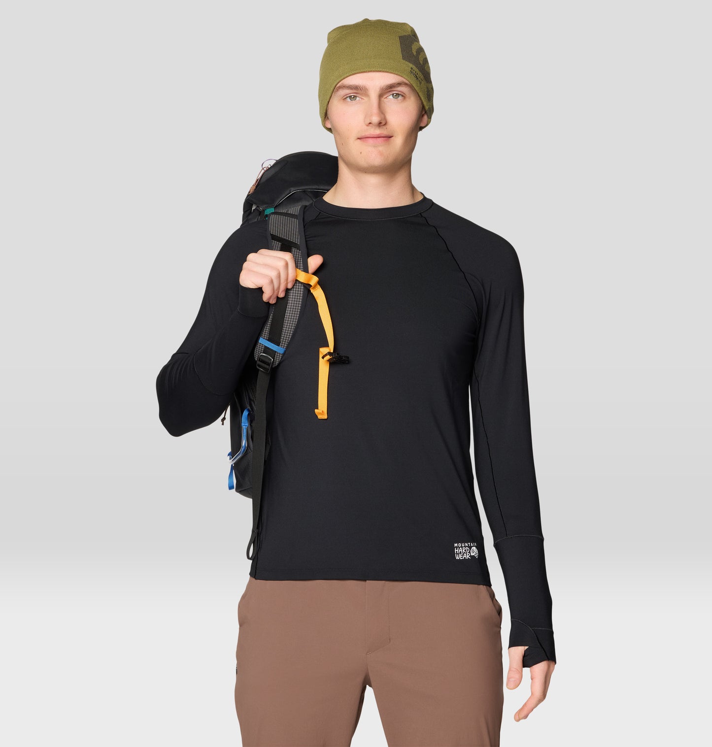 Mountain Hardwear Men Black Butter Up Thermal Top