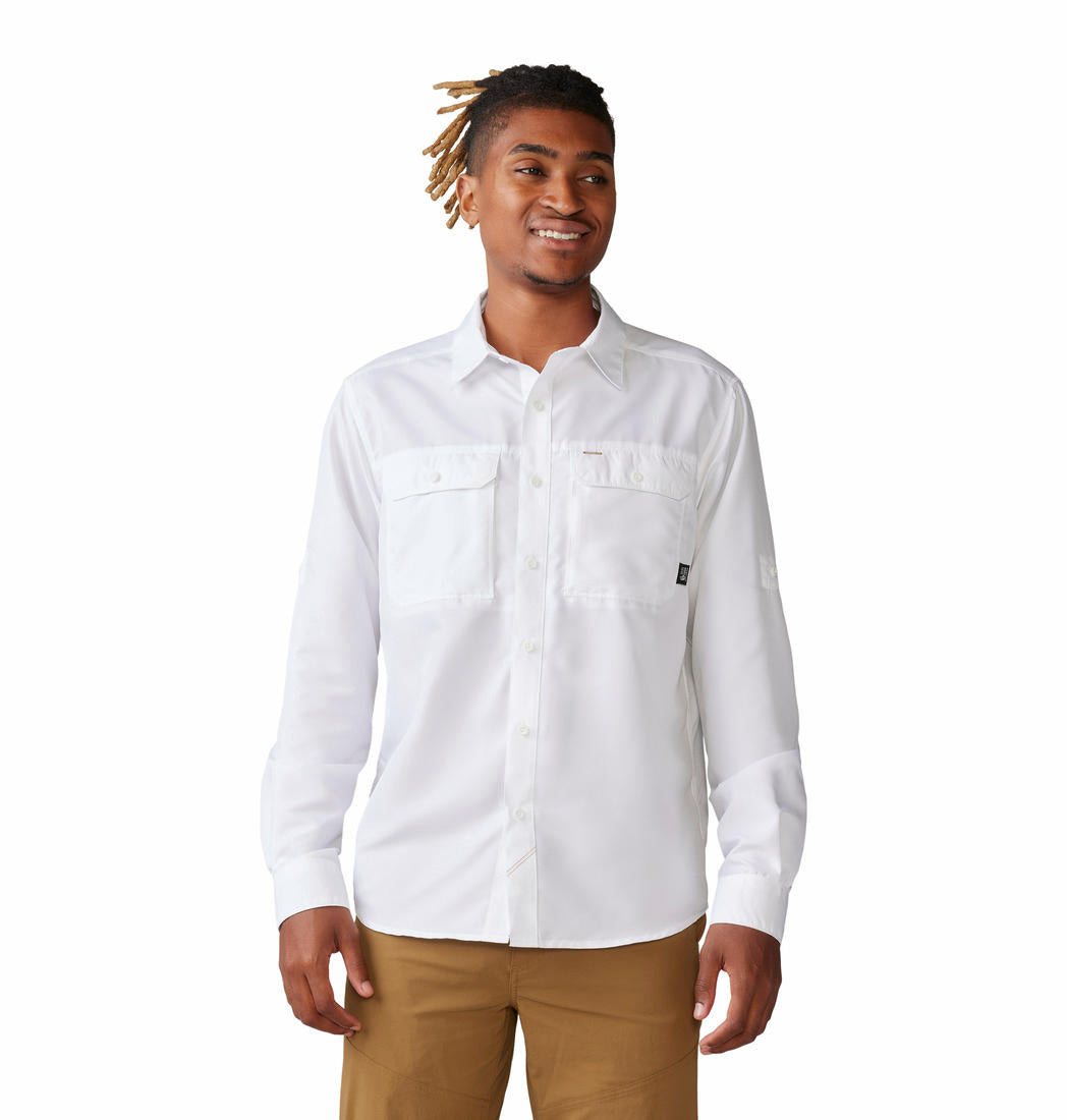 Mountain Hardwear Mens White Canyon Long Sleeve Shirt