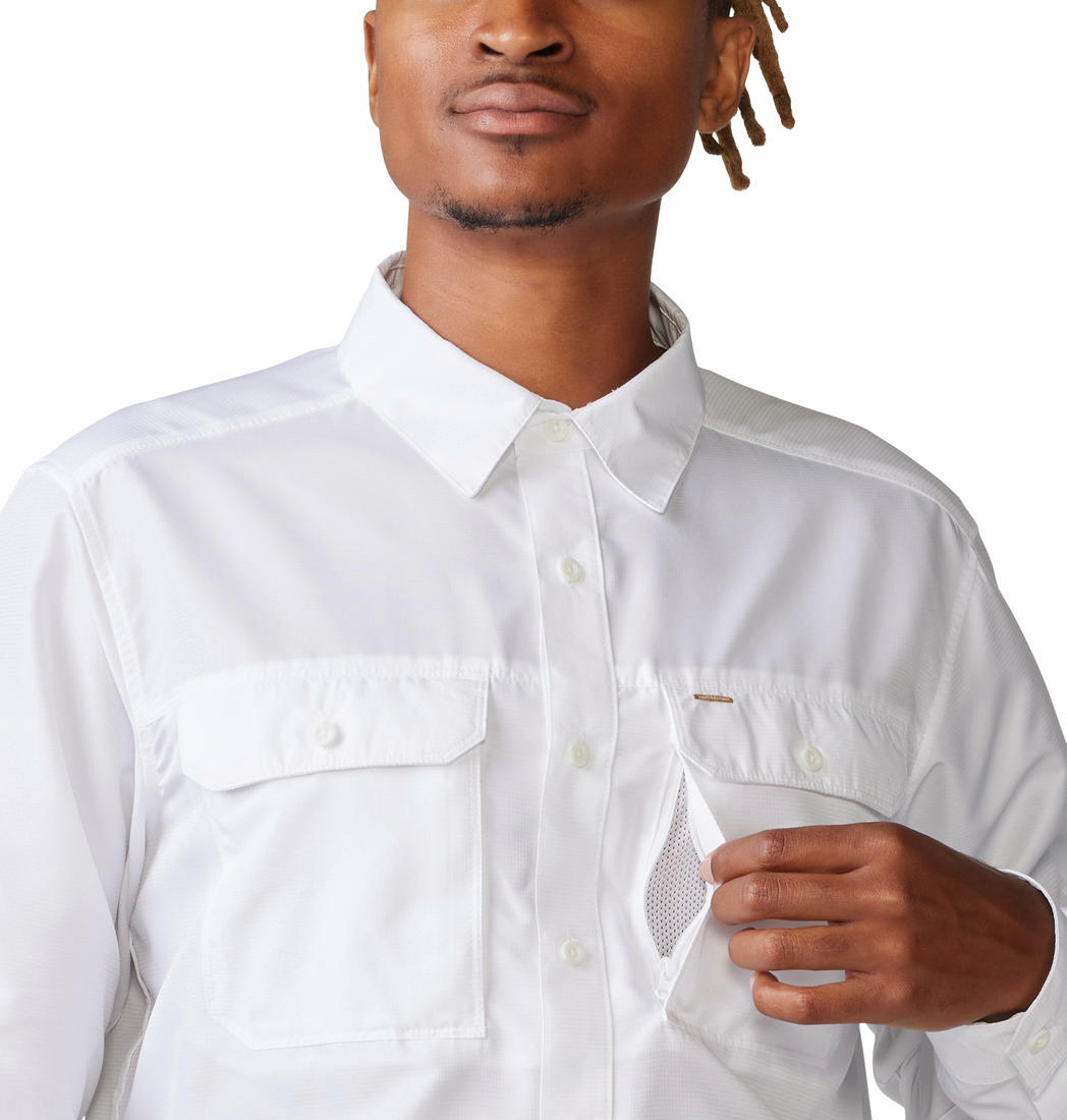 Mountain Hardwear Mens White Canyon Long Sleeve Shirt