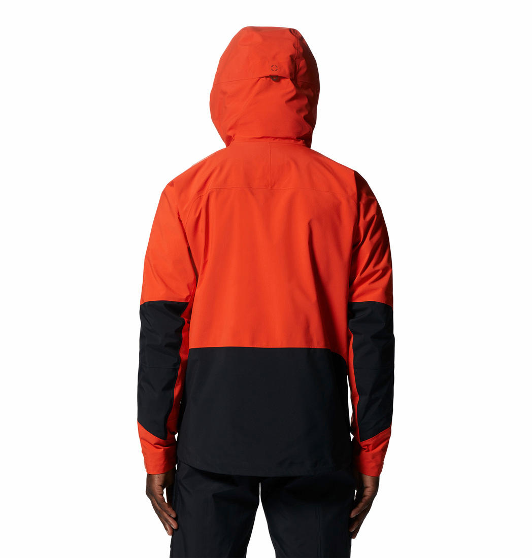 Mountain Hardwear Men Orange GORE-TEX Pro Routefinder Rain Jacket