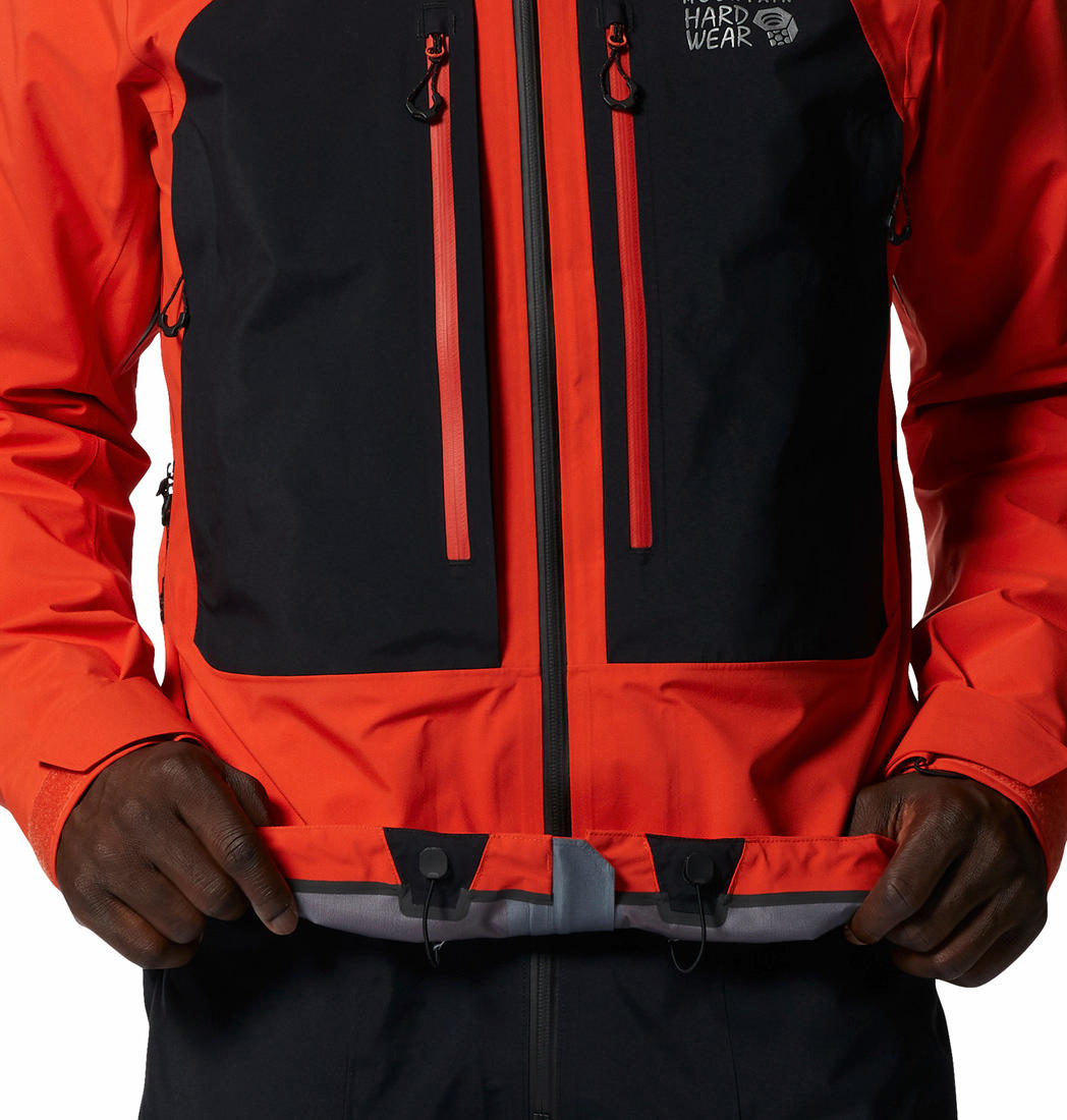 Mountain Hardwear Men Orange GORE-TEX Pro Routefinder Rain Jacket