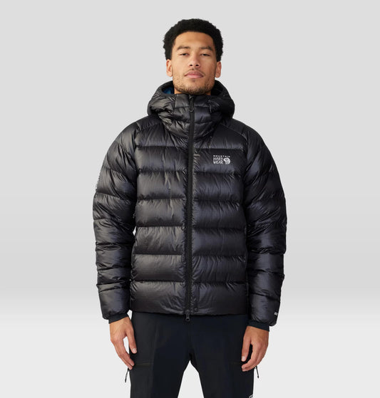 Mountain Hardwear Mens Black Phantom Alpine Down Hooded Jacket