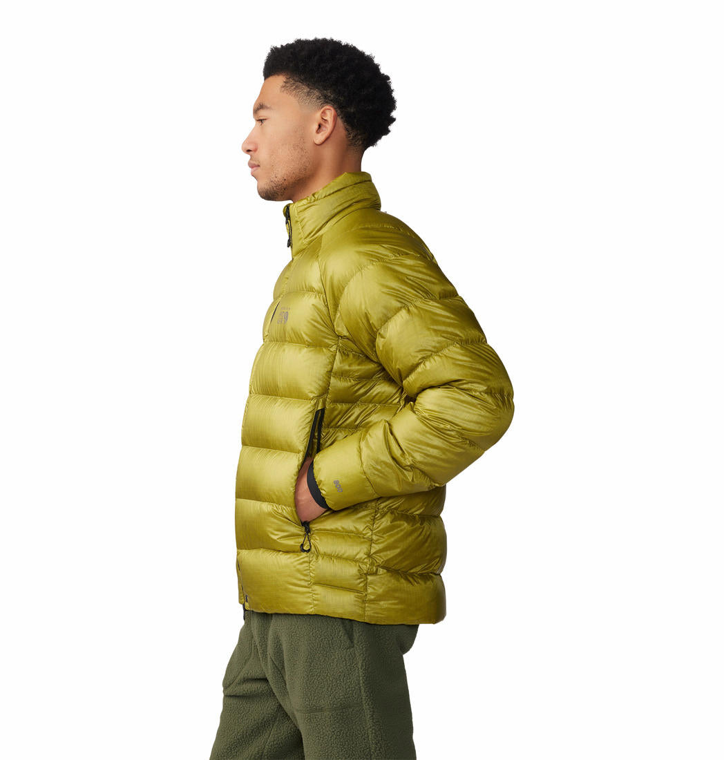 Mountain Hardwear Men Green Phantom Alpine Down Jacket