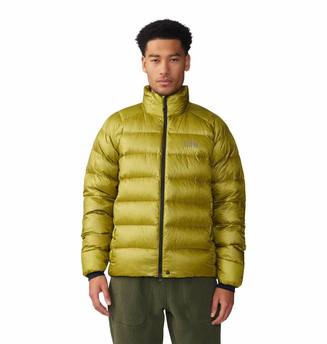 Mountain Hardwear Men Green Phantom Alpine Down Jacket