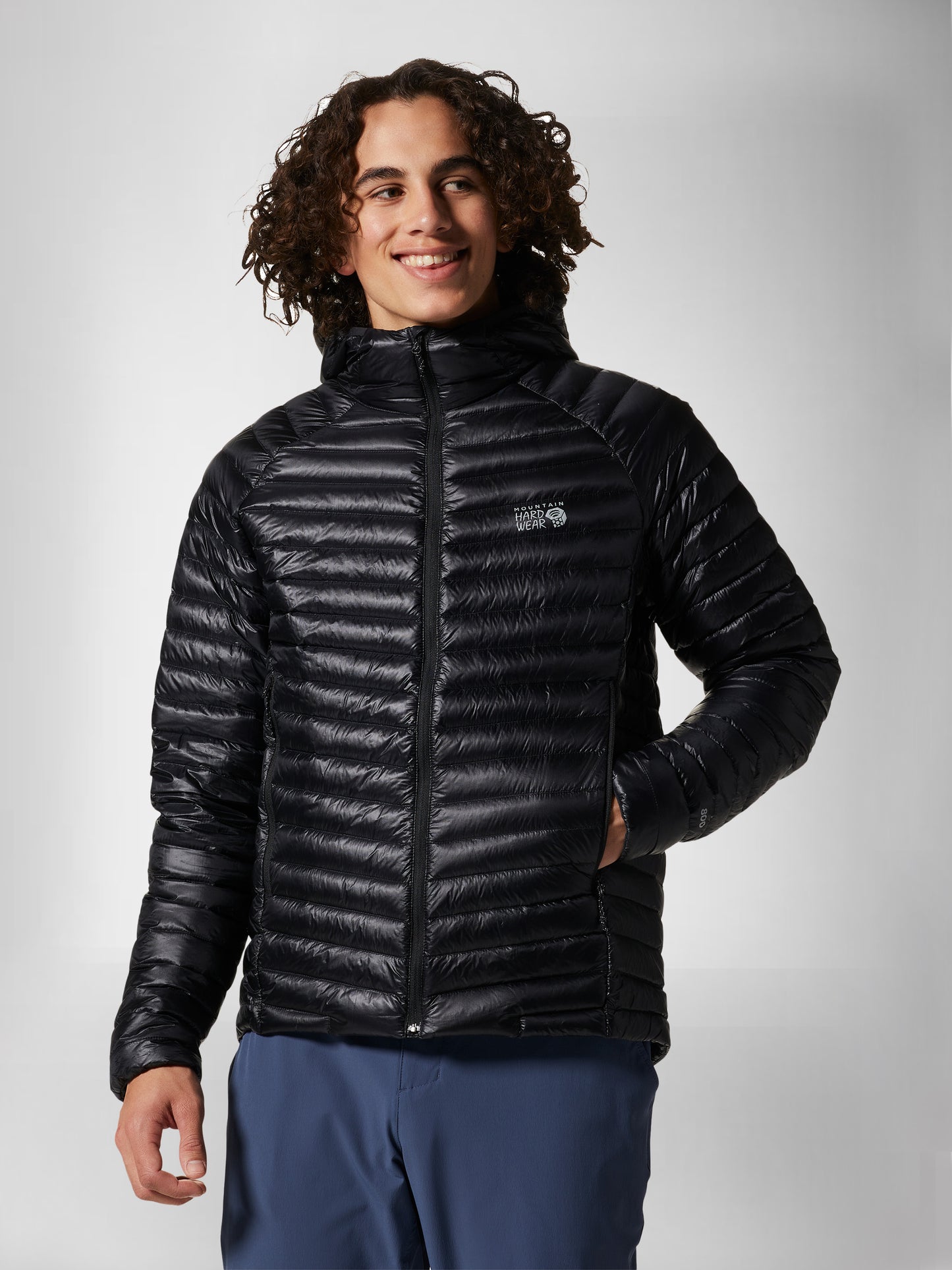 Mountain Hardwear Men Black Q.Shield Ghost Whisperer Down Jacket