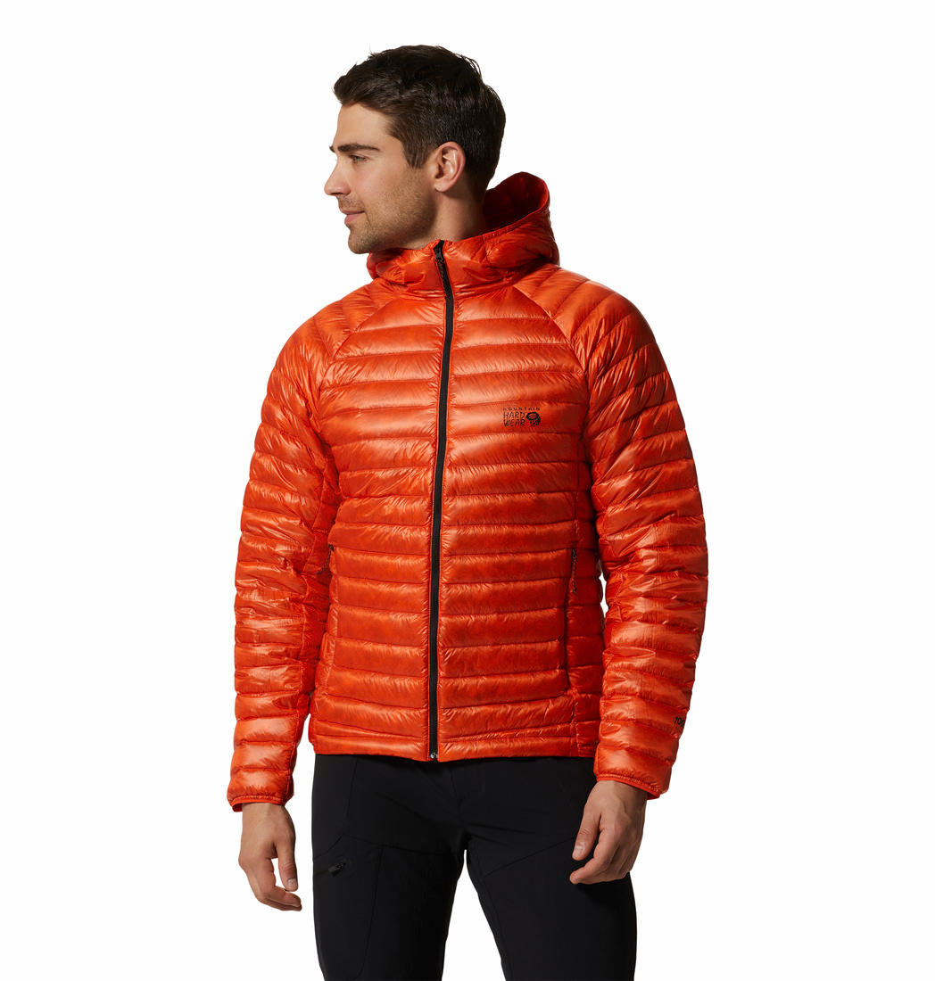 Mountain Hardwear Men Orange Ghost Whisperer UL Hoody