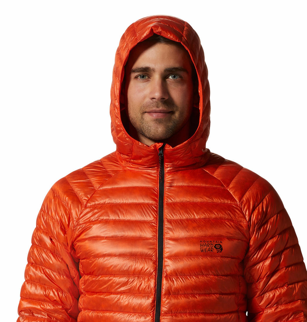 Mountain Hardwear Men Orange Ghost Whisperer UL Hoody
