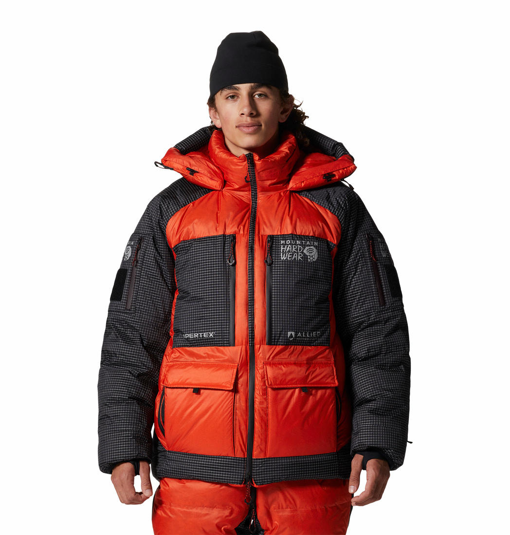 Mountain Hardwear Men Orange Absolute Zero Parka