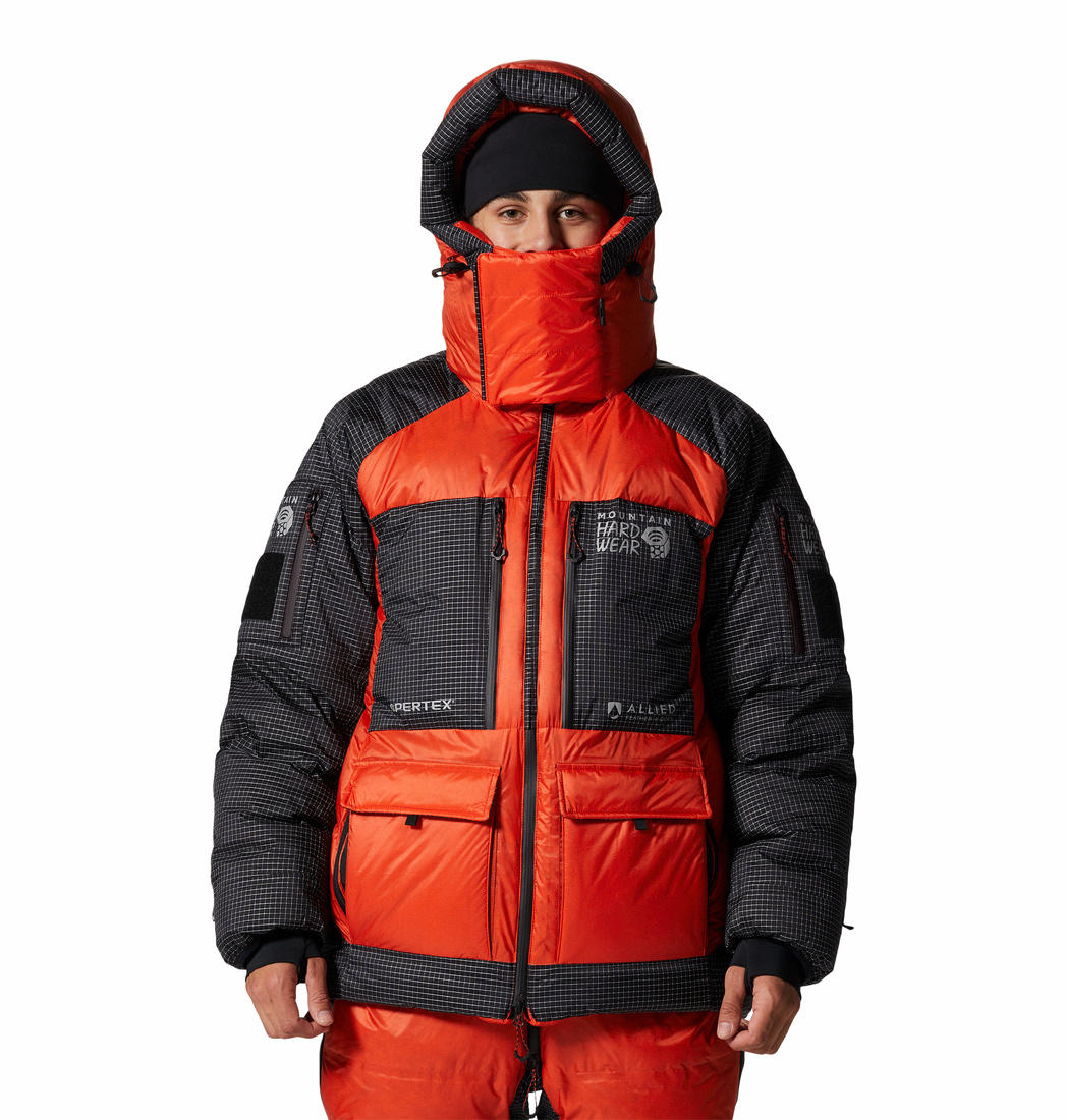 Mountain Hardwear Men Orange Absolute Zero Parka