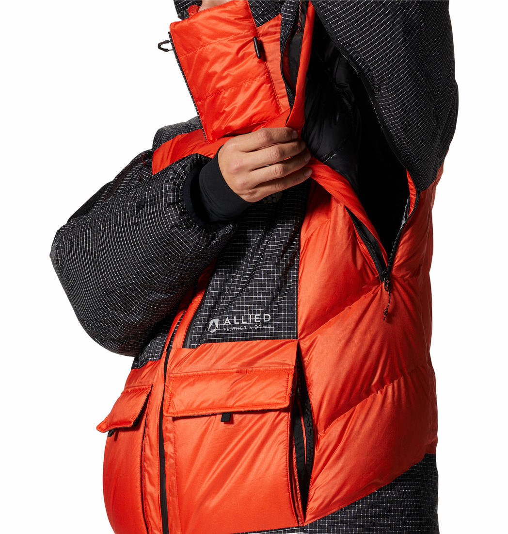 Mountain Hardwear Men Orange Absolute Zero Parka