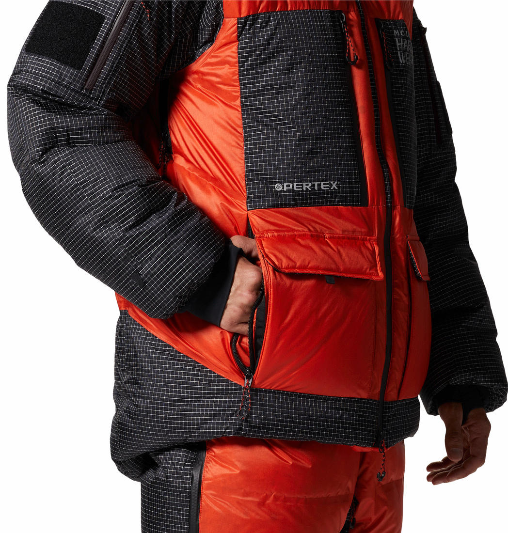 Mountain Hardwear Men Orange Absolute Zero Parka