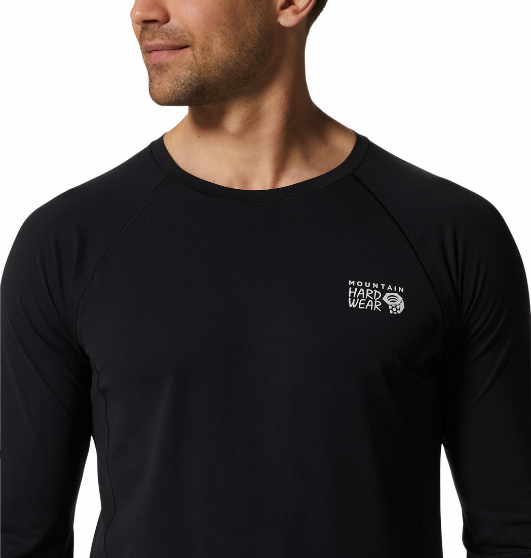 Mountain Hardwear Men Black Mountain Stretch Long Sleeve (Non Returnable)
