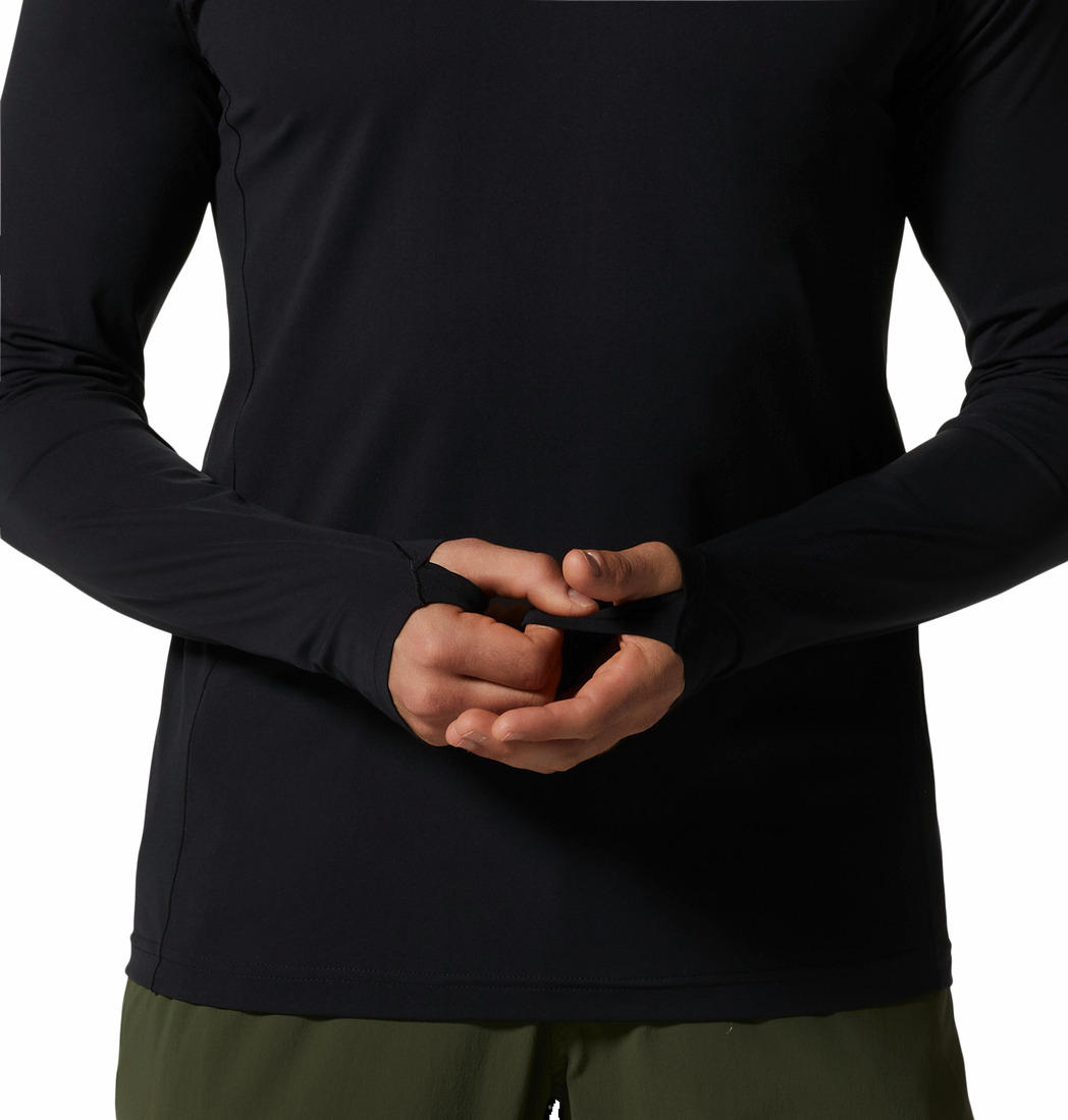 Mountain Hardwear Men Black Mountain Stretch Long Sleeve (Non Returnable)