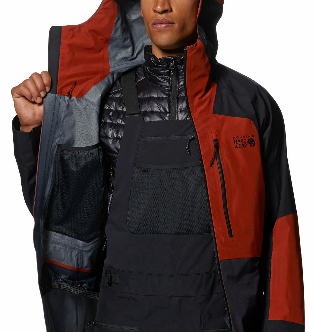 Mountain Hardwear Men Orange Boundary Ridge GORE-TEX Jacket