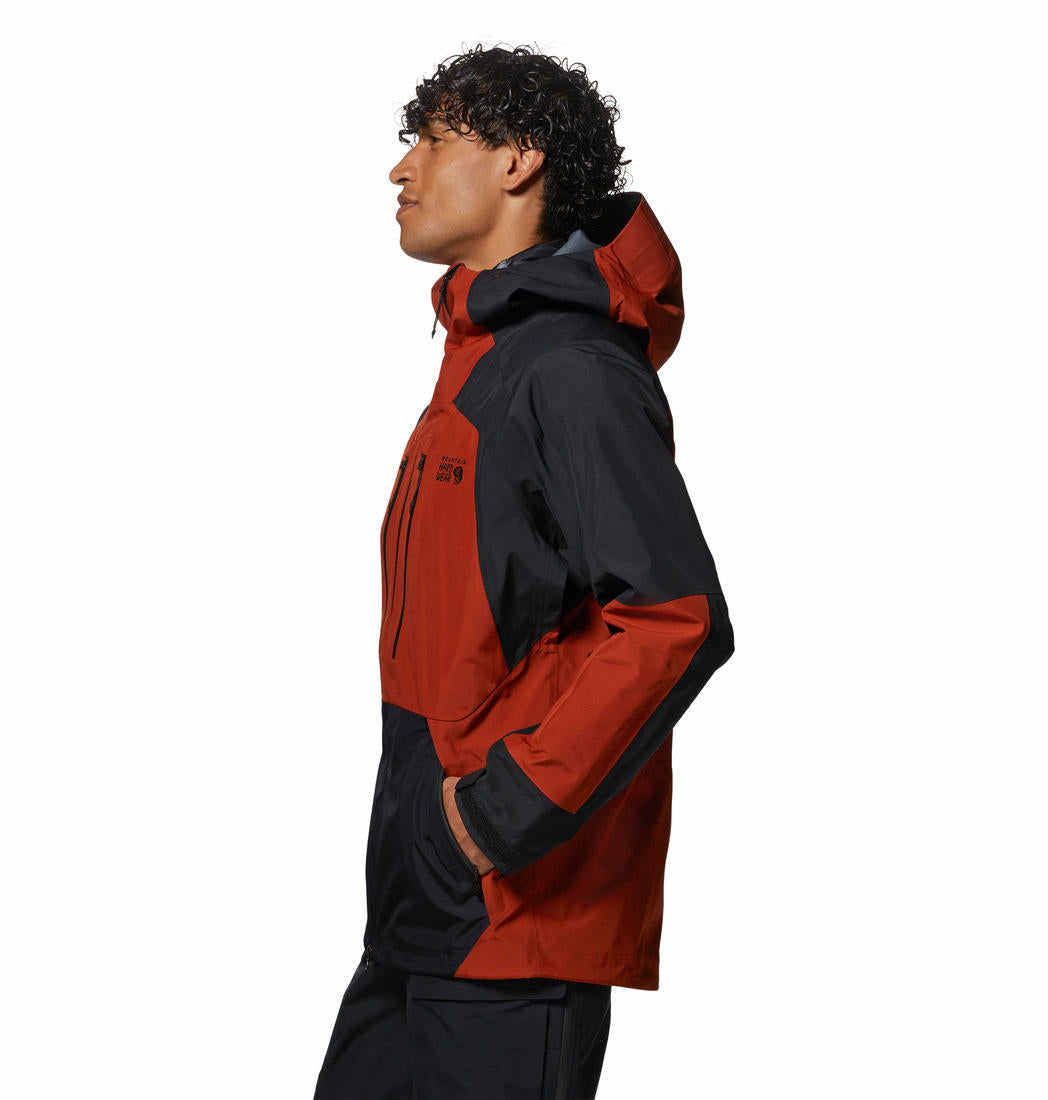 Mountain Hardwear Men Orange Boundary Ridge GORE-TEX Jacket