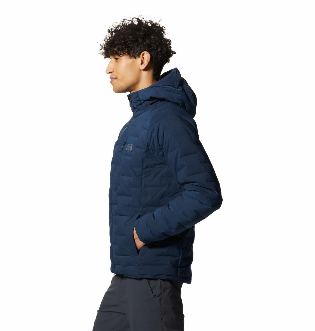 Mountain Hardwear Mens Blue Stretchdown Hoody
