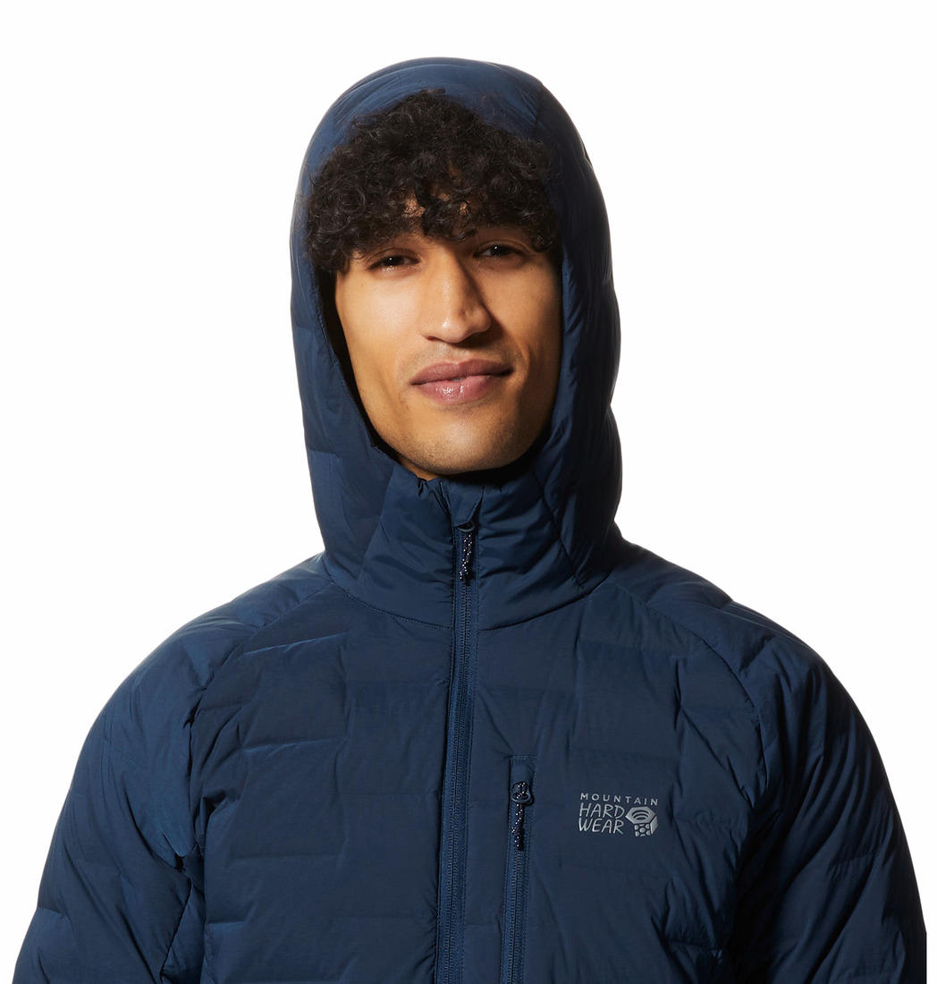Mountain Hardwear Mens Blue Stretchdown Hoody