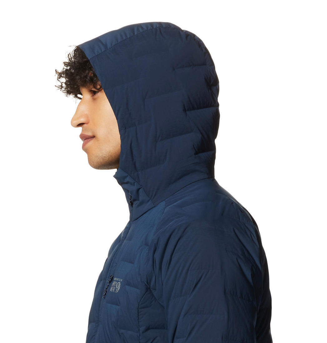 Mountain Hardwear Mens Blue Stretchdown Hoody