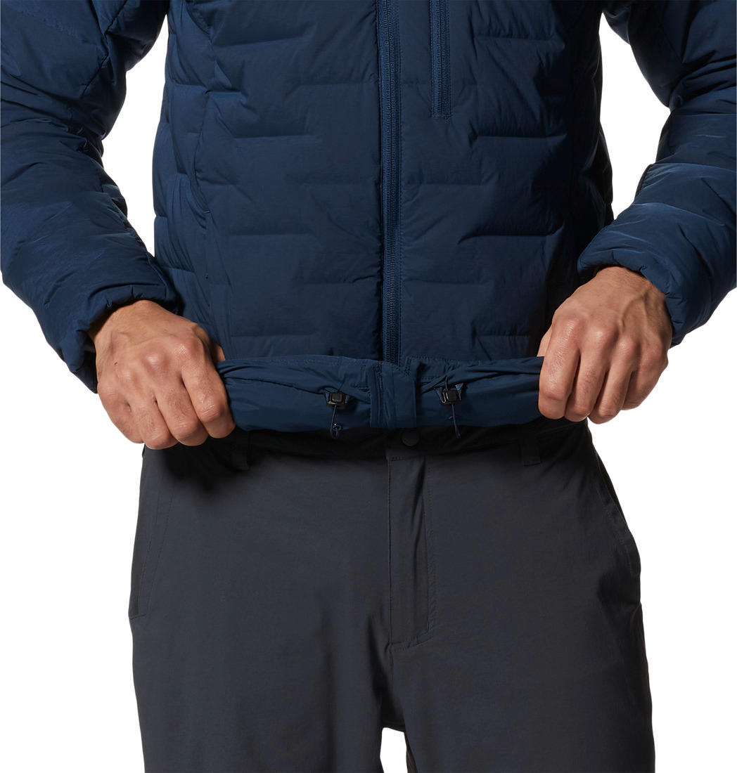Mountain Hardwear Mens Blue Stretchdown Hoody