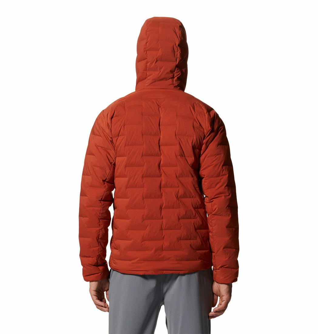 Mountain Hardwear Mens Red Stretchdown Hoody