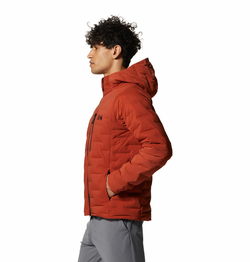 Mountain Hardwear Mens Red Stretchdown Hoody
