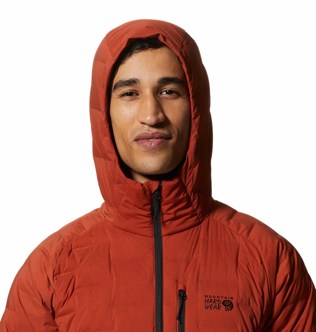 Mountain Hardwear Mens Red Stretchdown Hoody