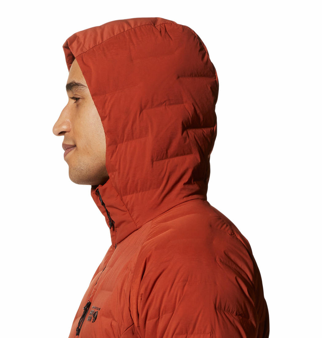 Mountain Hardwear Mens Red Stretchdown Hoody